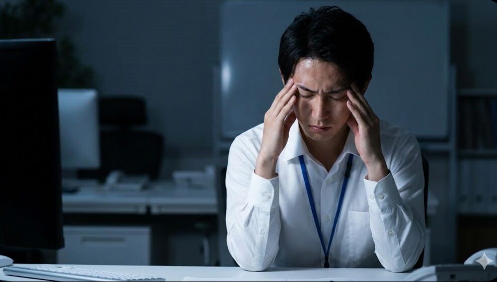 仕事がきついと感じる精神的負担