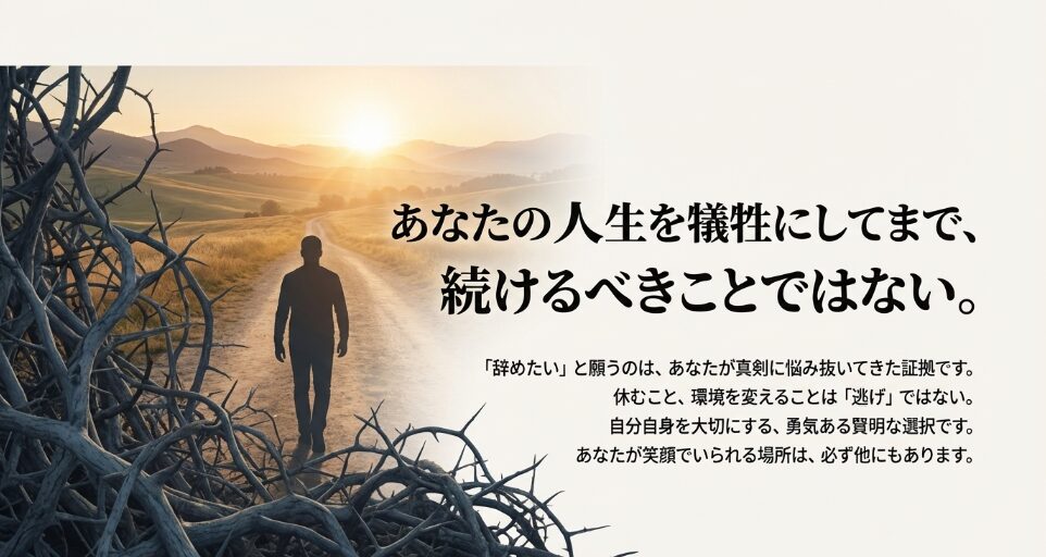 介護職を辞めることは逃げではなく自分を守る賢明な選択