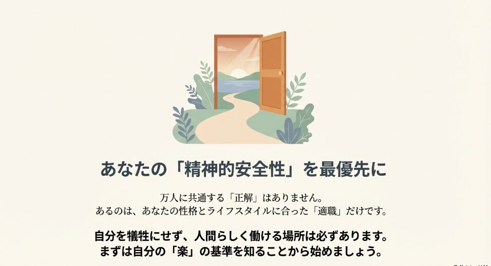 自分らしい働き方を見つけるための精神的安全性への扉