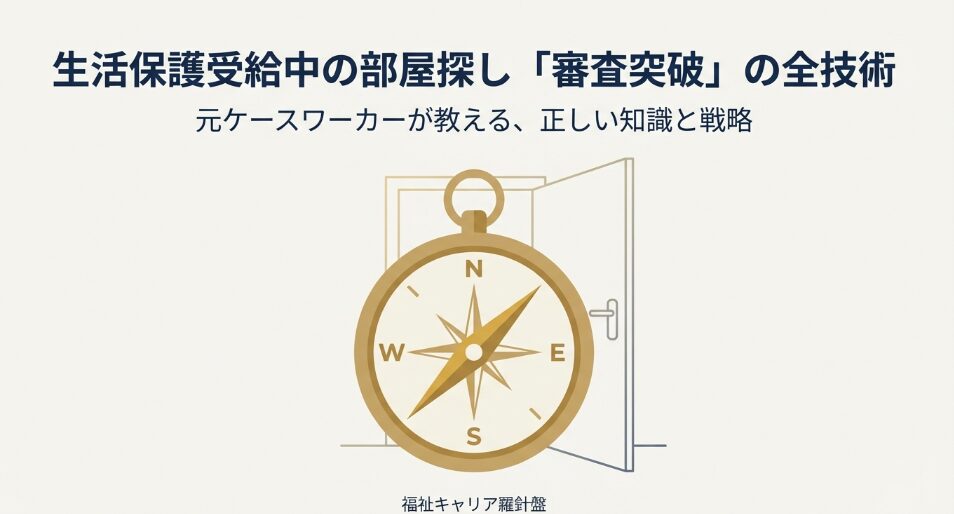 生活保護受給中の部屋探し審査突破の全技術と羅針盤のイラスト