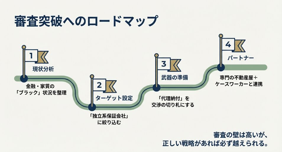 生活保護受給者の賃貸審査突破への4ステップロードマップ