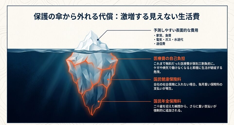 世帯分離後に発生する医療費の自己負担や国民健康保険料、国民年金保険料など激増する見えない生活費の解説