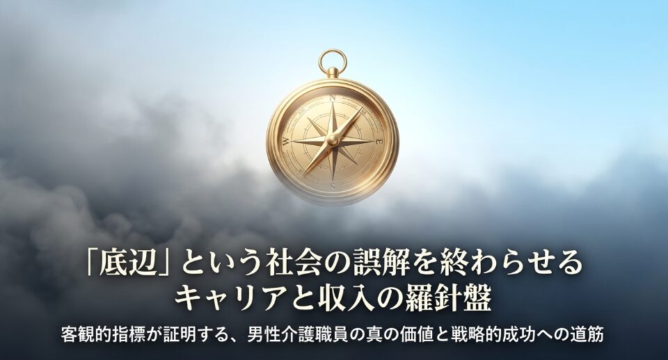 「底辺」という社会の誤解を終わらせるキャリアと収入の羅針盤。客観的指標が証明する、男性介護職員の真の価値と戦略的成功への道筋