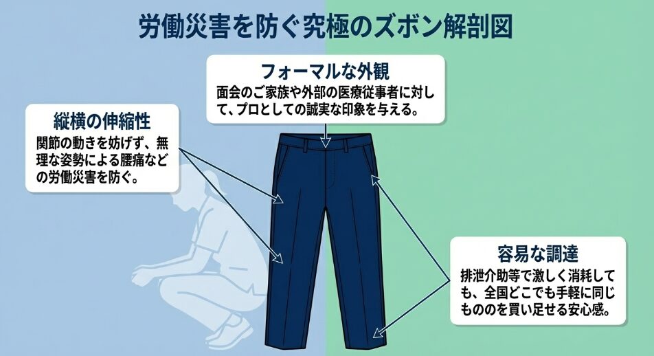 労働災害を防ぐ究極のズボン解剖図