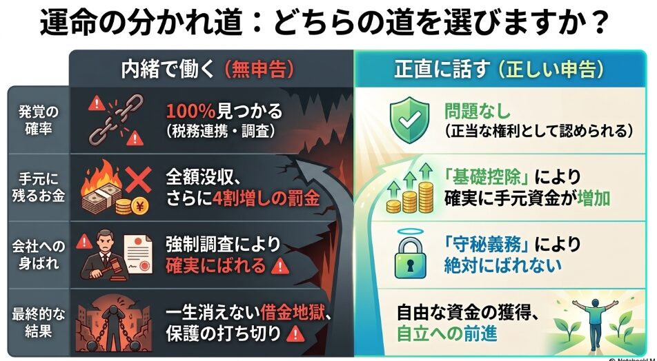 担当ケースワーカーとの信頼関係構築や給与明細の保管など、正しい申告のための第一歩