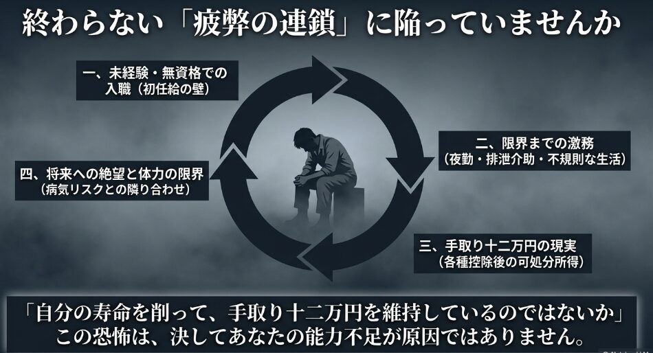 介護職が終わらない疲弊の連鎖に陥る4つの要因