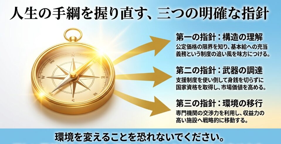 介護職の人生の手綱を握り直すための3つの明確な指針